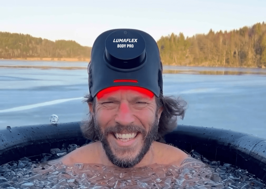 Cold plunge health benefits in tandem with waterproof red light therapy devices