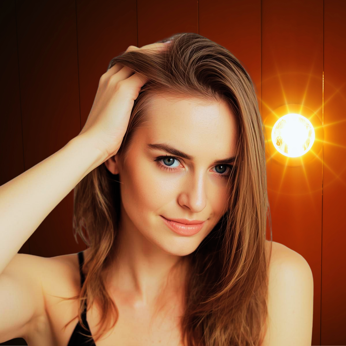 Red light therapy for hair growth with Lumaflex