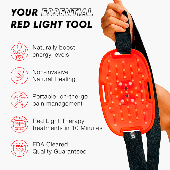 Lumaflex red light therapy device for skin conditions